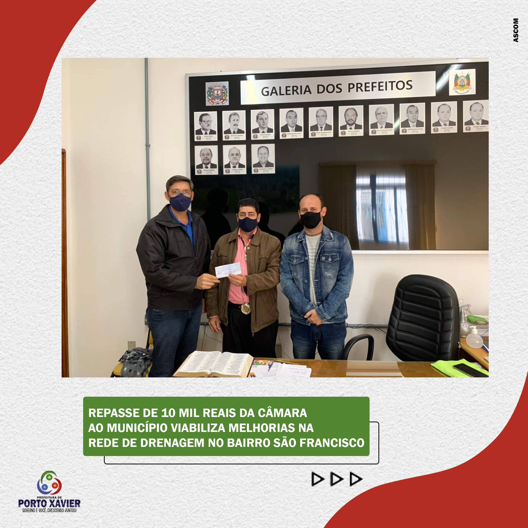 REPASSE DE 10 MIL REAIS DA CÂMARA AO MUNICÍPIO VIABILIZA MELHORIAS NA REDE DE DRENAGEM NO BAIRRO SÃO FRANCISCO